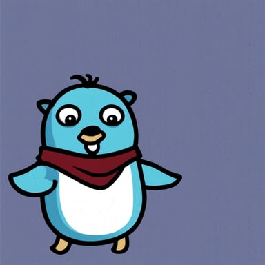 Go Blue Gopher as a seagull