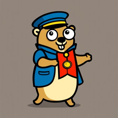 Go Blue Gopher as a character from the 1940s.