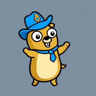 Go Blue Gopher as a character from the 1940s.