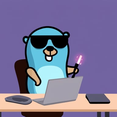 Go Blue Gopher as a hacker