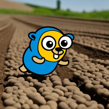 Go Blue Gopher generating images of gophers using AI.