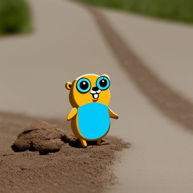 Go Blue Gopher generating images of gophers using AI.