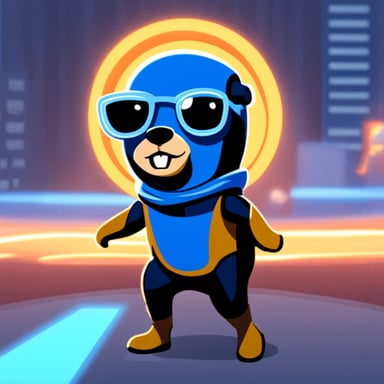 Go Blue Gopher as Flash from DC movies.