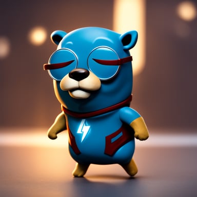Go Blue Gopher as Flash from DC movies.