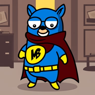 Go Blue Gopher as Batman