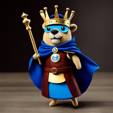 Go Blue Gopher as King Arthur