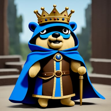 Go Blue Gopher as King Arthur