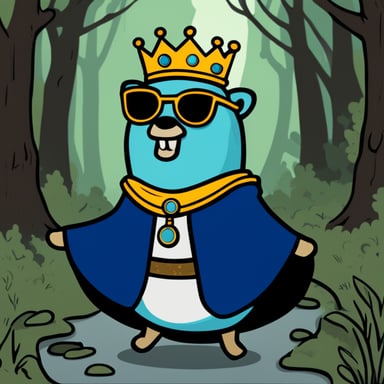 Go Blue Gopher as King Arthur
