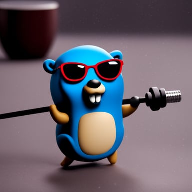 Go Blue Gopher, the swole gopher