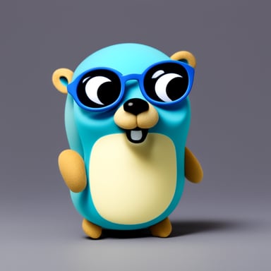 Go Blue Gopher is a visually impaired gopher with glasses.