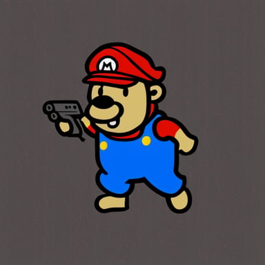 Go Blue Gopher as Mario
