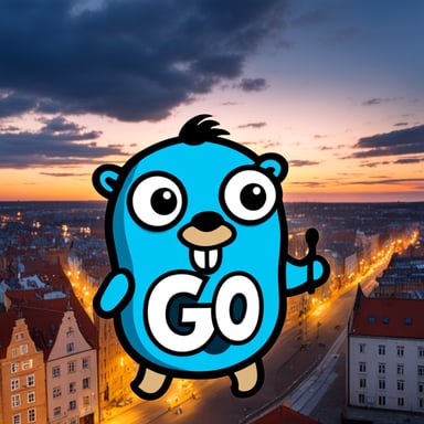Go Blue Gopher with Gdansk city motives.