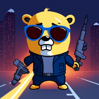 Go Blue Gopher as the Terminator
