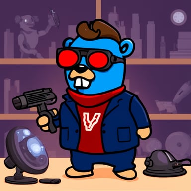 Go Blue Gopher as the Terminator