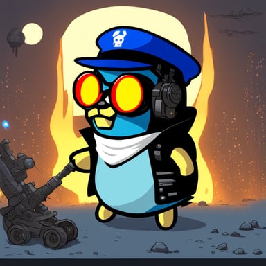 Go Blue Gopher as the Terminator