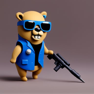 Go Blue Gopher as the Terminator