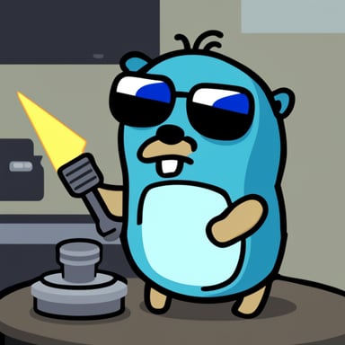 Go Blue Gopher as the Terminator