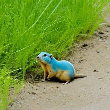 Go Blue Gopher looking for shallow shell.