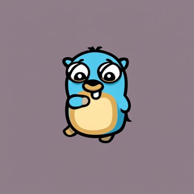 Go Blue Gopher sees NodeJS icon and dislikes it.
