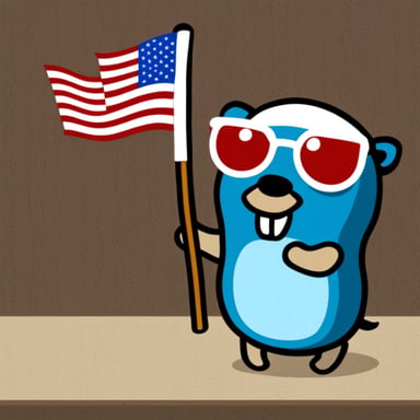 Go Blue Gopher and the Russian flag