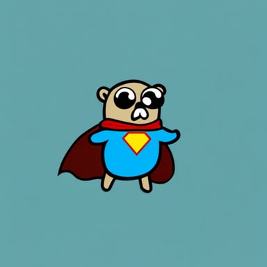 Go Blue Gopher as Superman