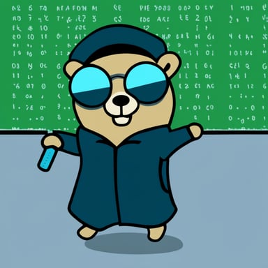 Go Blue Gopher as Neo in The Matrix.