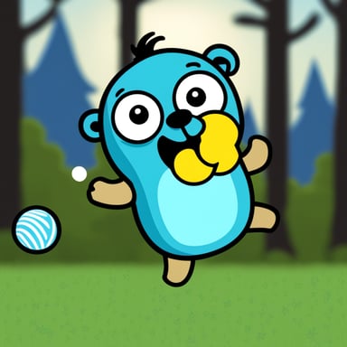 Go Blue Gopher is juggling balls.