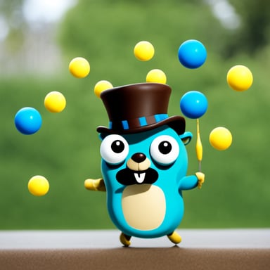 Go Blue Gopher juggling