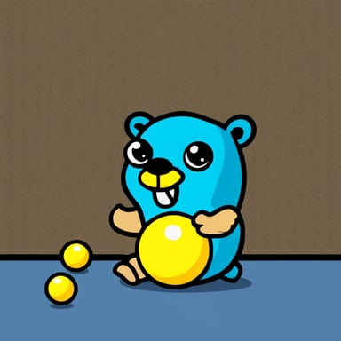 Go Blue Gopher is seen juggling balls skillfully.