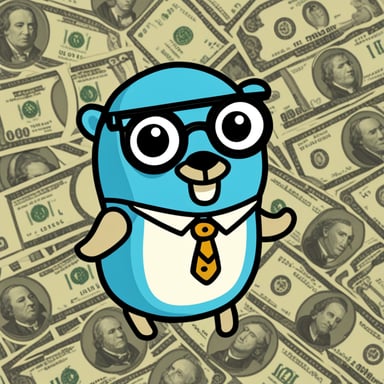 Go Blue Gopher as a rich, posh gopher