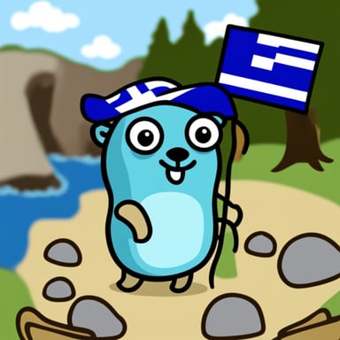 Go Blue Gopher as Greek Gopher
