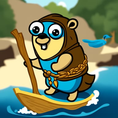 Go Blue Gopher as Greek Gopher