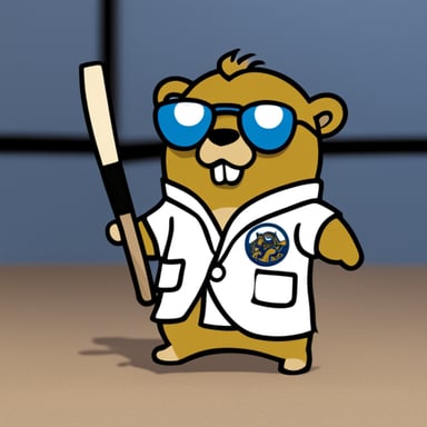 Go Blue Gopher as a jiu-jitsu gopher