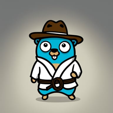Go Blue Gopher as a jiu-jitsu gopher