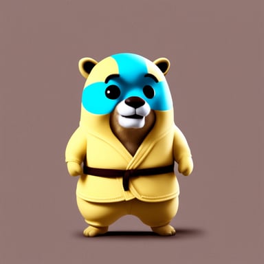 Go Blue Gopher as the BJJ Argentinian Gopher