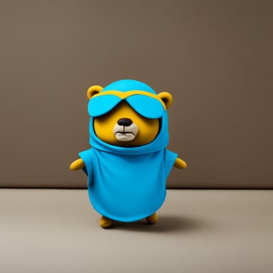Go Blue Gopher dresses like a ninja.