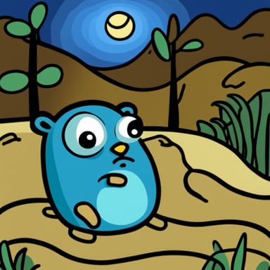 Painting in Picasso style of Go Blue Gopher being depressed.