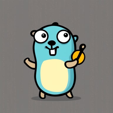 Go blue gopher is really so angry.