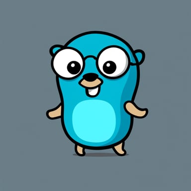 Go Blue Gopher is a good software engineer, no glasses.