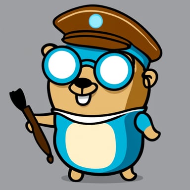 Go Blue Gopher is a good software engineer, no glasses.