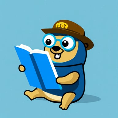 Go Blue Gopher is reading the book Clean Code.