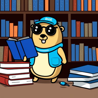Go Blue Gopher is reading the book Clean Code.