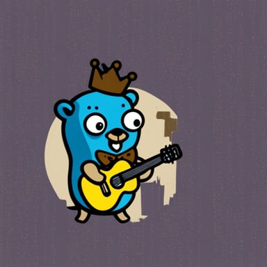 go blue gopher as punk