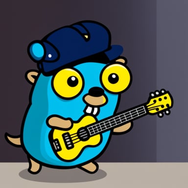 go blue gopher as punk
