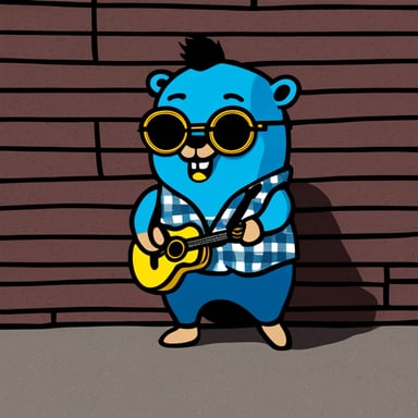 Go Blue Gopher as a punk anarchist.
