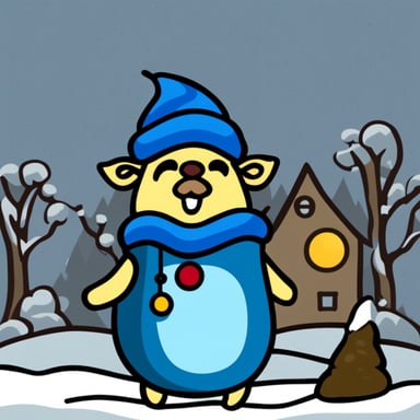 Go Blue Gopher as an elf
