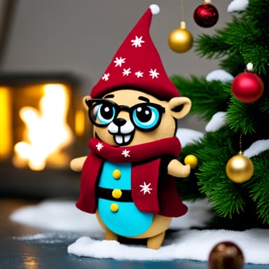 Go Blue Gopher as an elf