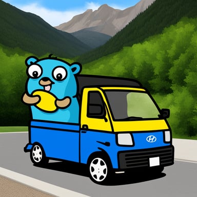 Go Blue Gopher in a Hyundai Staria