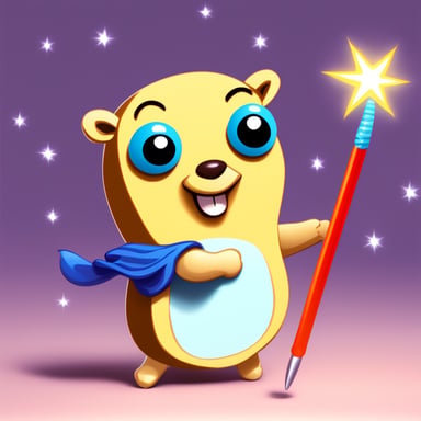 Go Blue Gopher with a magic wand is smiling. The wand has sparkles, and digits from one to nine are visible in the sparkle.