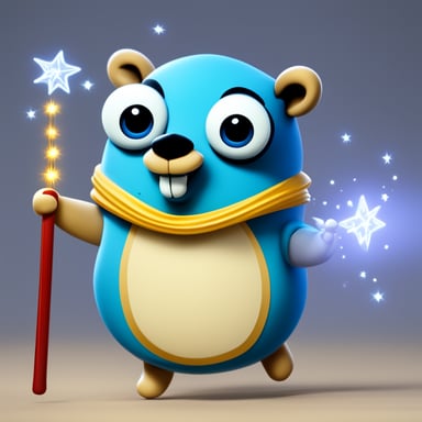 Go Blue Gopher with a magic wand is smiling. The wand has sparkles, and digits from one to nine are visible in the sparkle.
